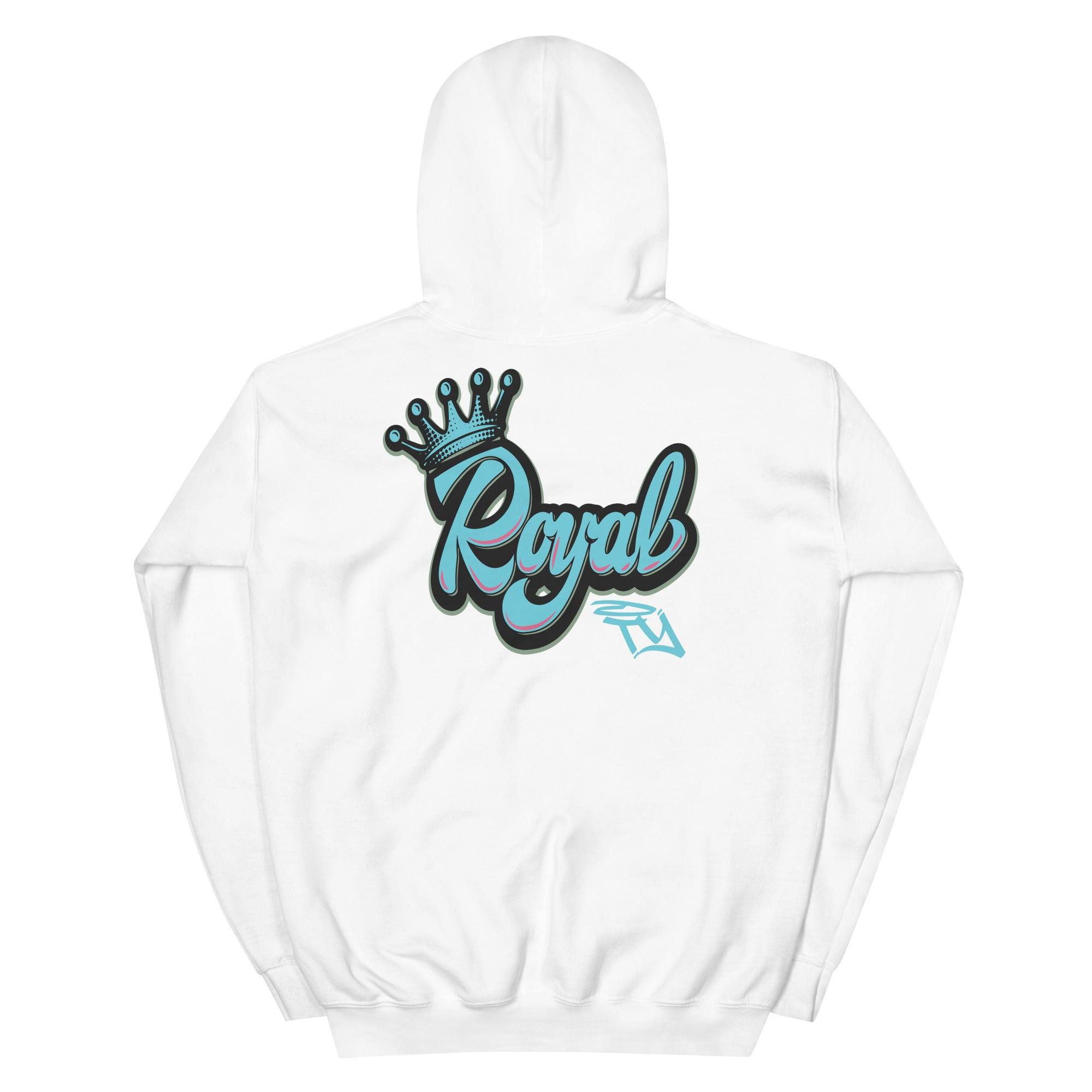 White Royal Hoodie Nike LeBron 8 South Beach 2021 photo 