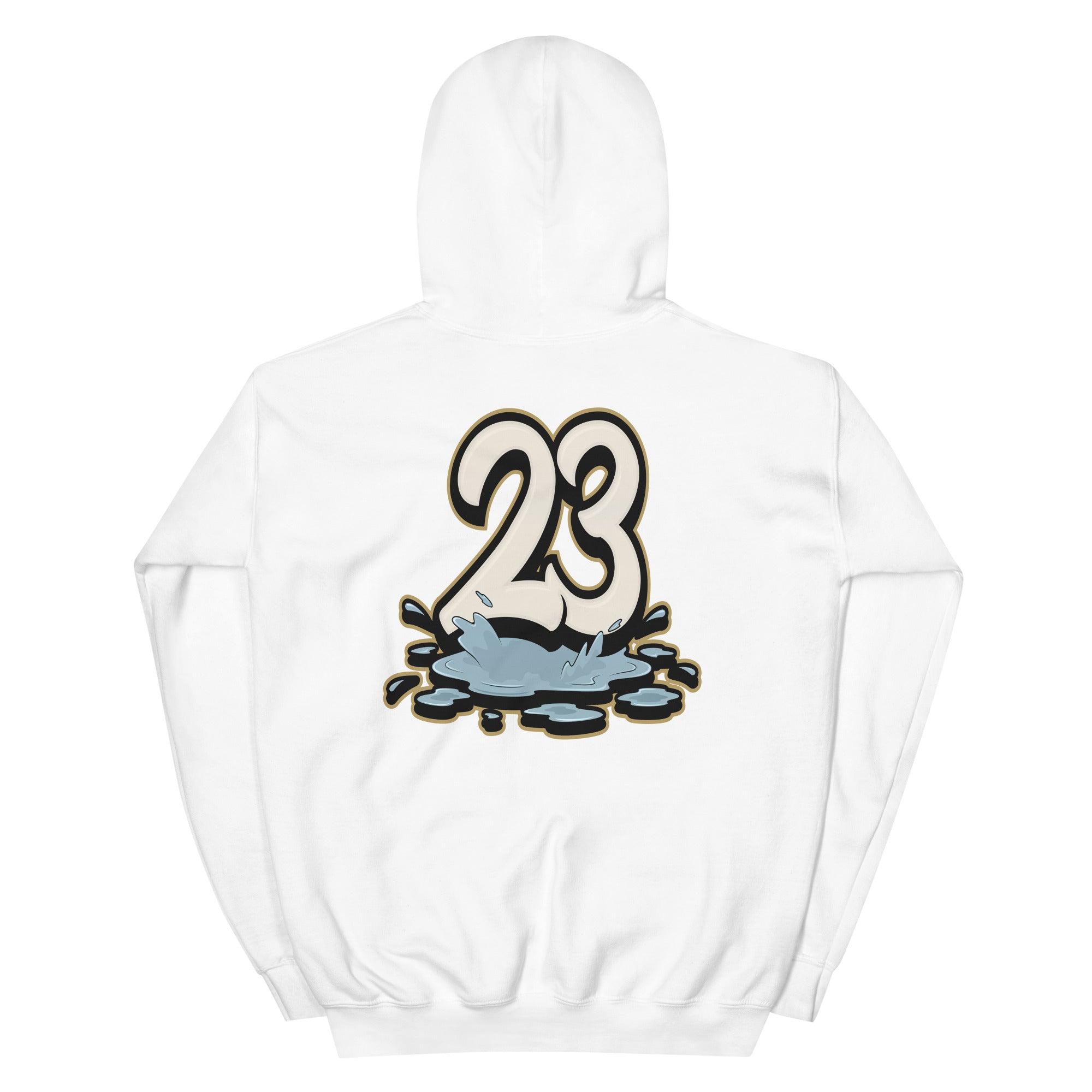 White 23 Melting Hoodie Yeezy 700 V3 Kyanite 2021 photo