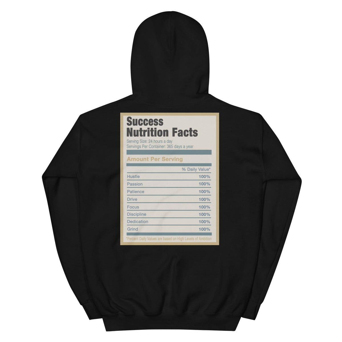 Black Success Nutrition Facts Hoodie Yeezy 700 V3 Kyanite photo