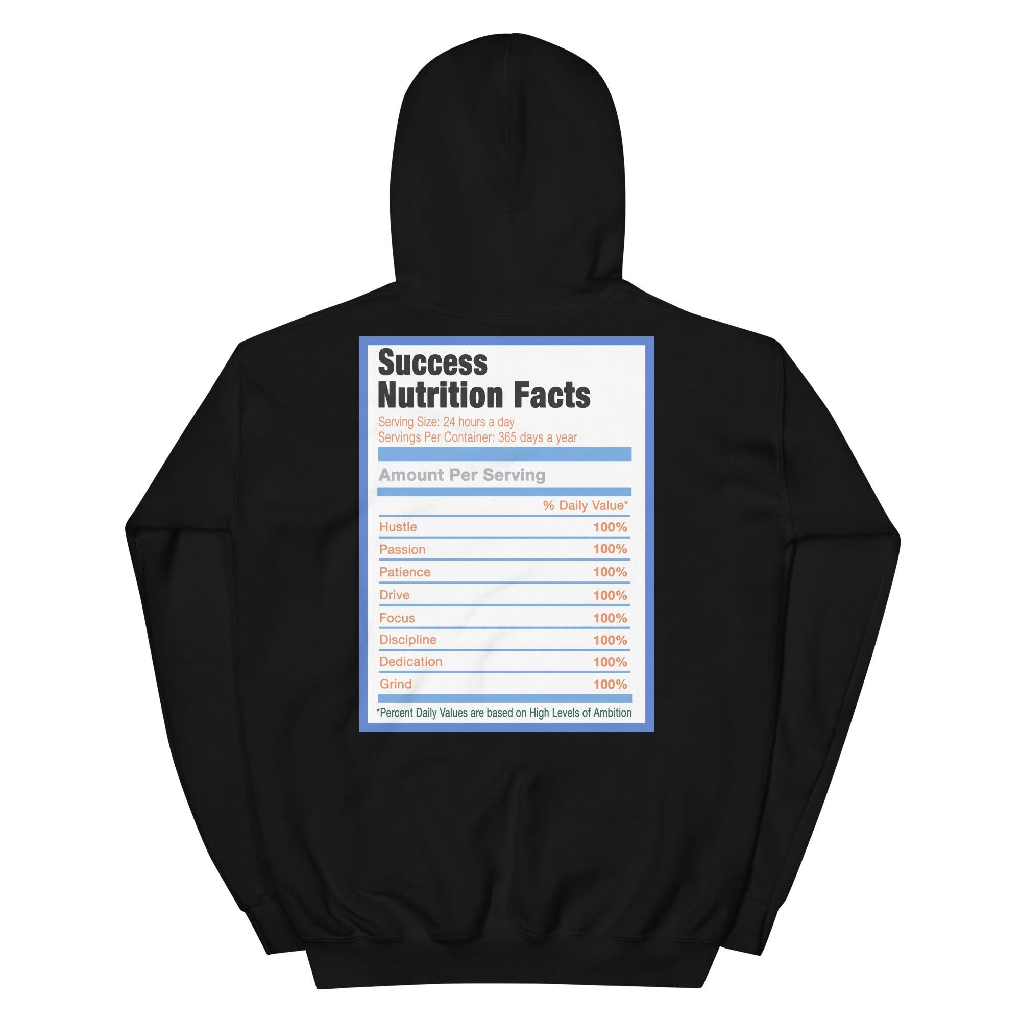 Black Success Nutrition Facts Hoodie Yeezy Boost 700 Bright Blue photo