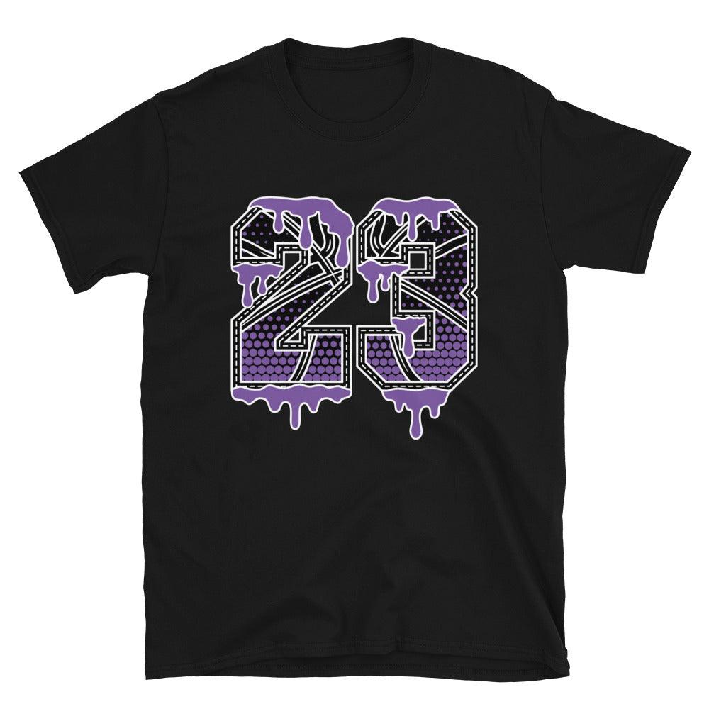 Black 23 Ball Shirt AJ 1 High FlyEase Black Bright Violet photo