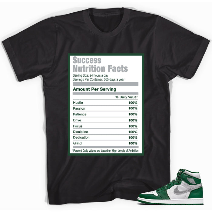 Success Nutrition Facts Shirt AJ 1 Retro High OG Gorge Green photo