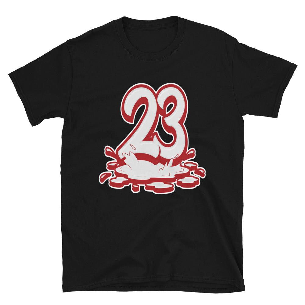 Black 23 Melting Shirt AJ 1 High OG Newstalgia Chenille photo