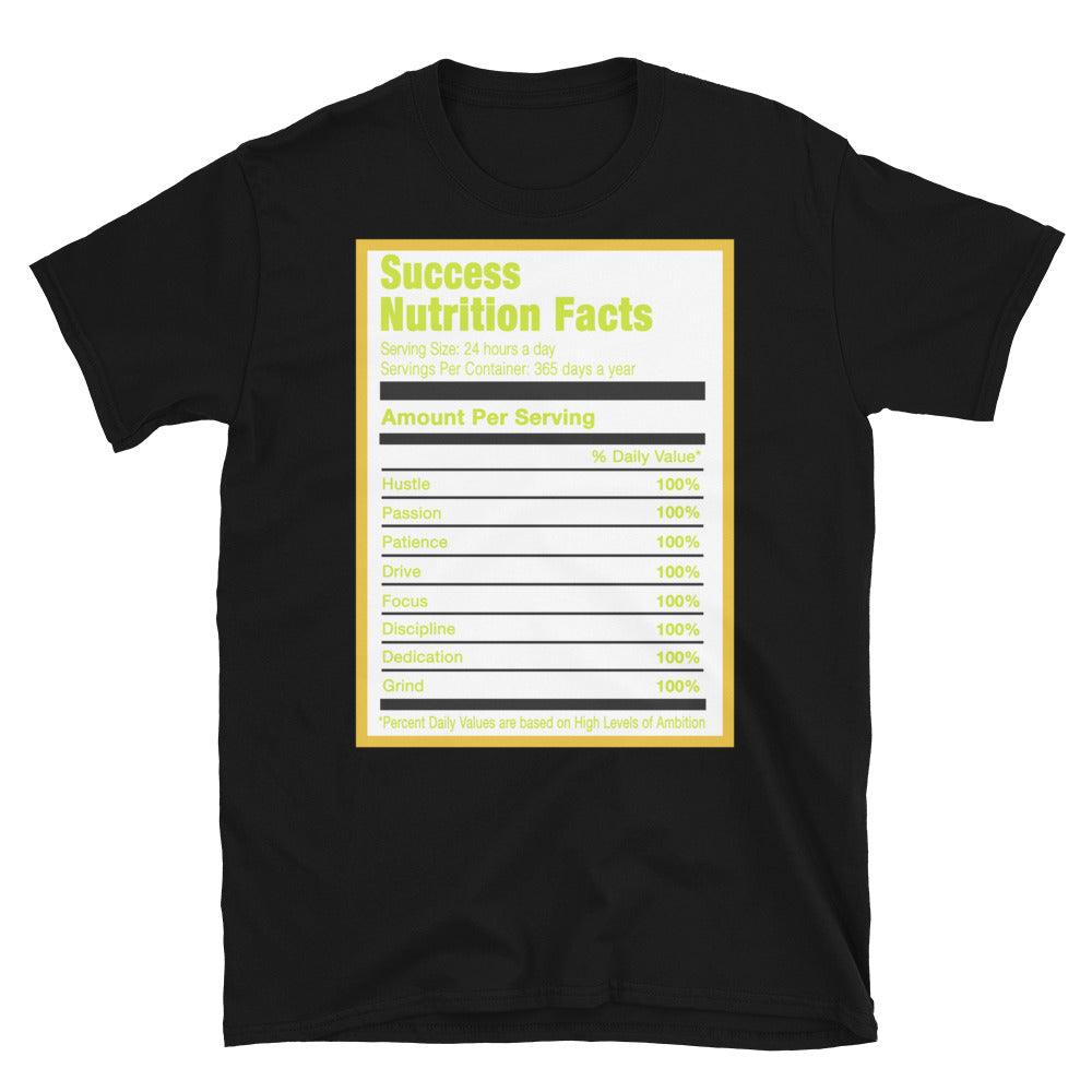 Success Nutrition Shirt AJ 1 Retro High White Black Volt University Gold Sneakers photo