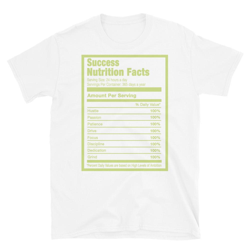 White Success Nutrition Shirt AJ 1 Low Limelight photo