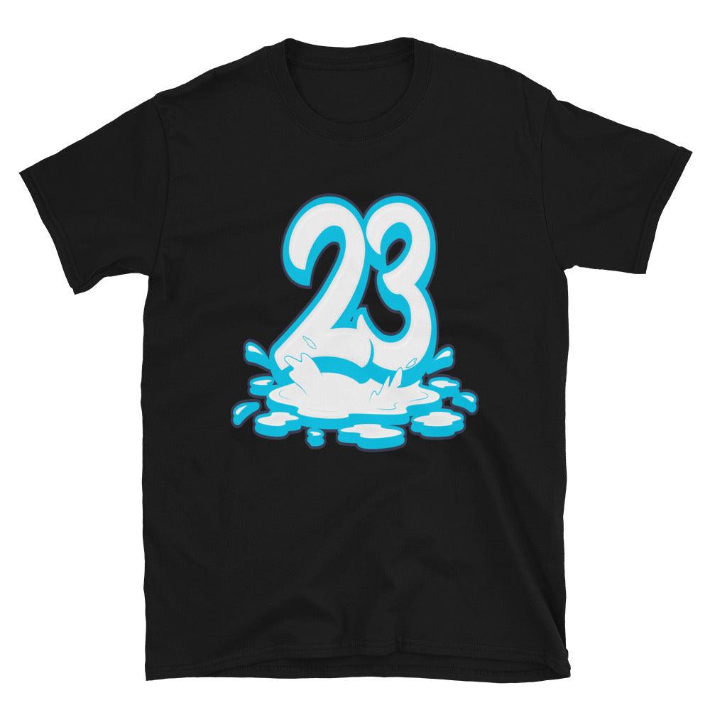 Black 23 Melting Shirt AJ 1 Low UNC 2021 photo