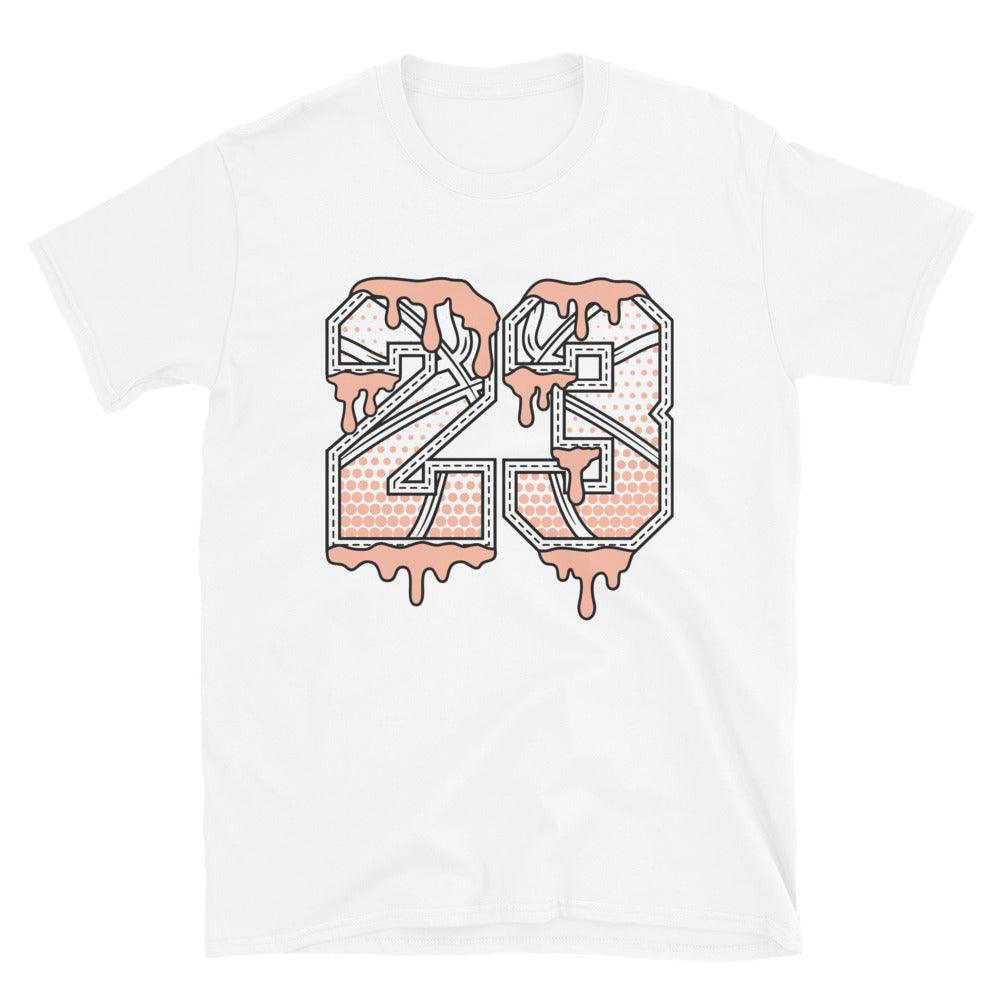 white 23 Ball Shirt AJ 1 Mid Arctic Orange photo