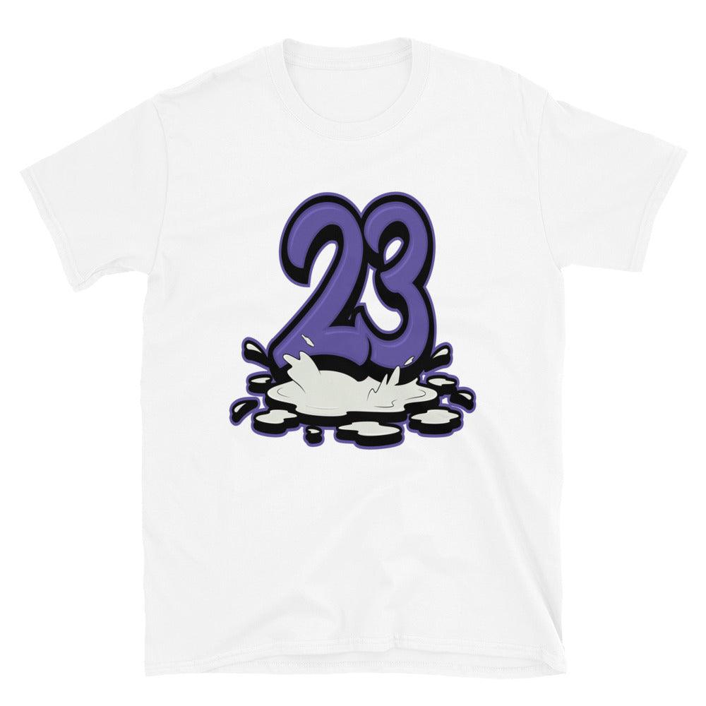 White 23 Melting Shirt AJ 1 Mid Purple Black photo