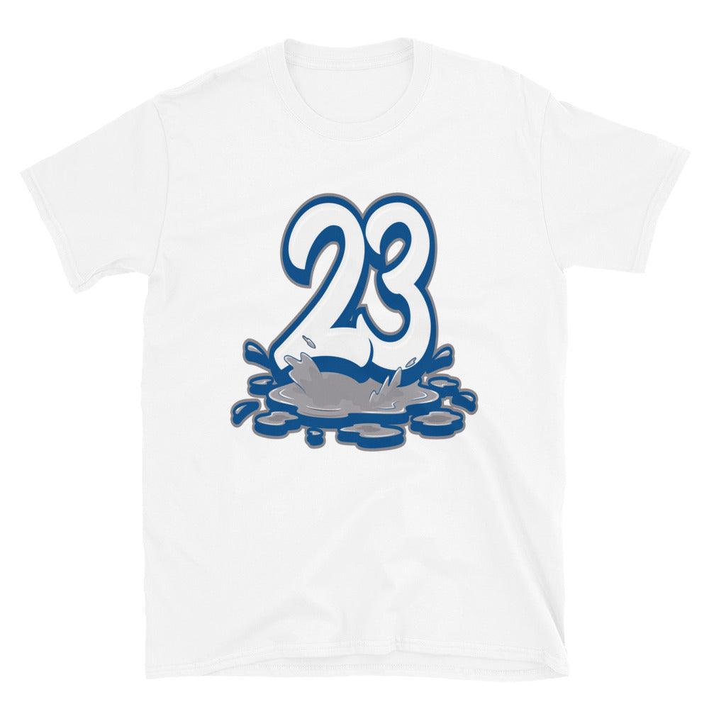 White 23 Melting Shirt AJ 1 Mid True Blue photo