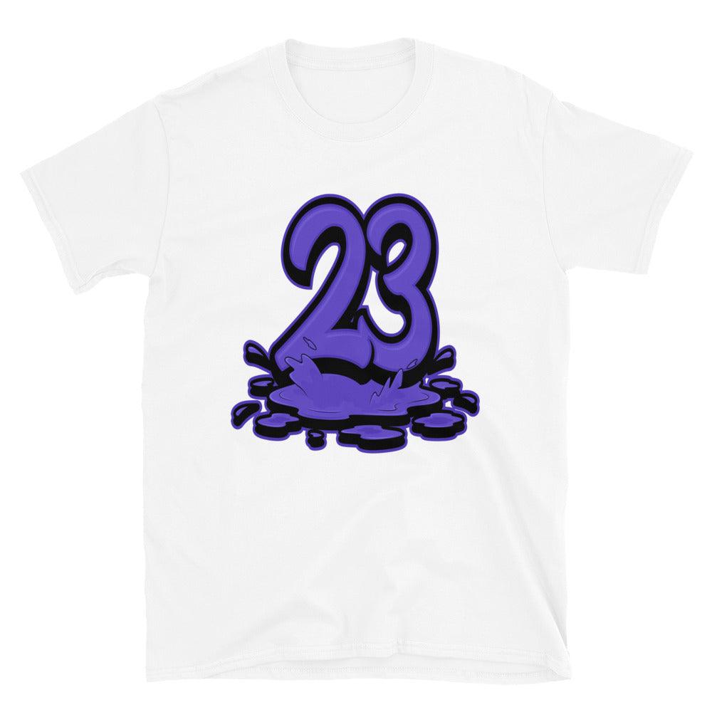 White 23 Melting Shirt AJ 12 Retro Black Dark Concord photo