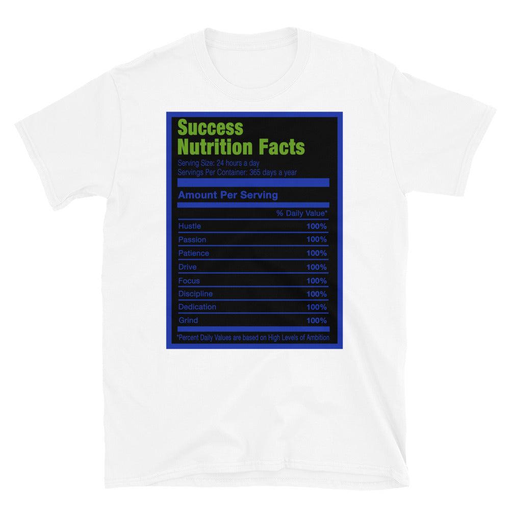 White Success Nutrition Shirt AJ 13 Hyper Royal photo