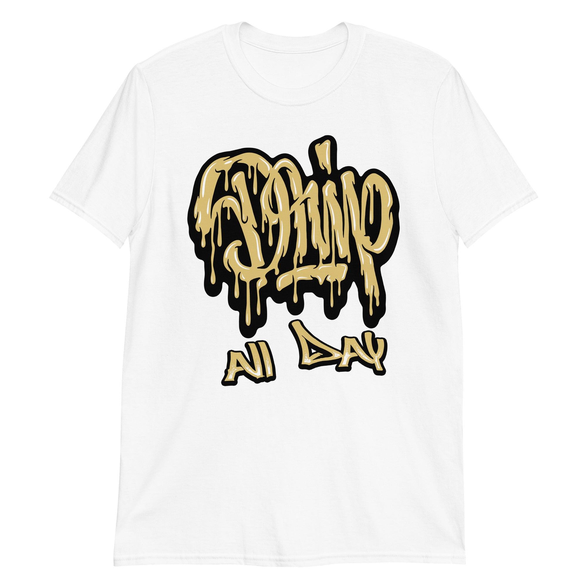 White Drip All Day Shirt AJ 1s Retro High Pollen  photo
