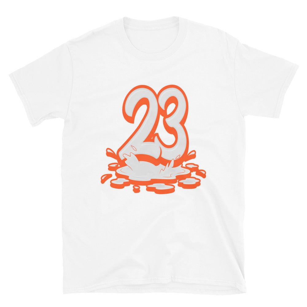White 23 Melting Shirt AJ 1s KO Syracuse photo