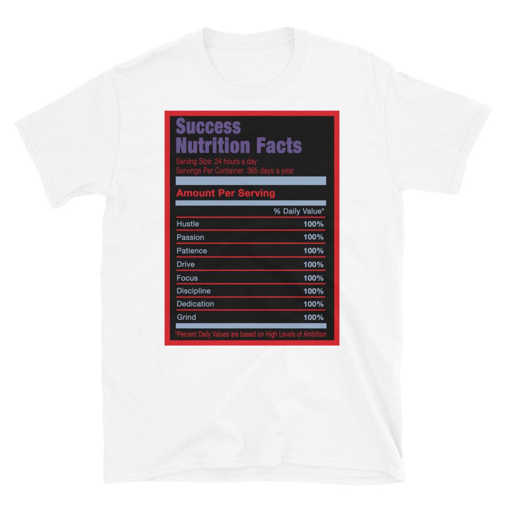 White Success Nutrition Facts Shirt AJ 5 Top 3 photo