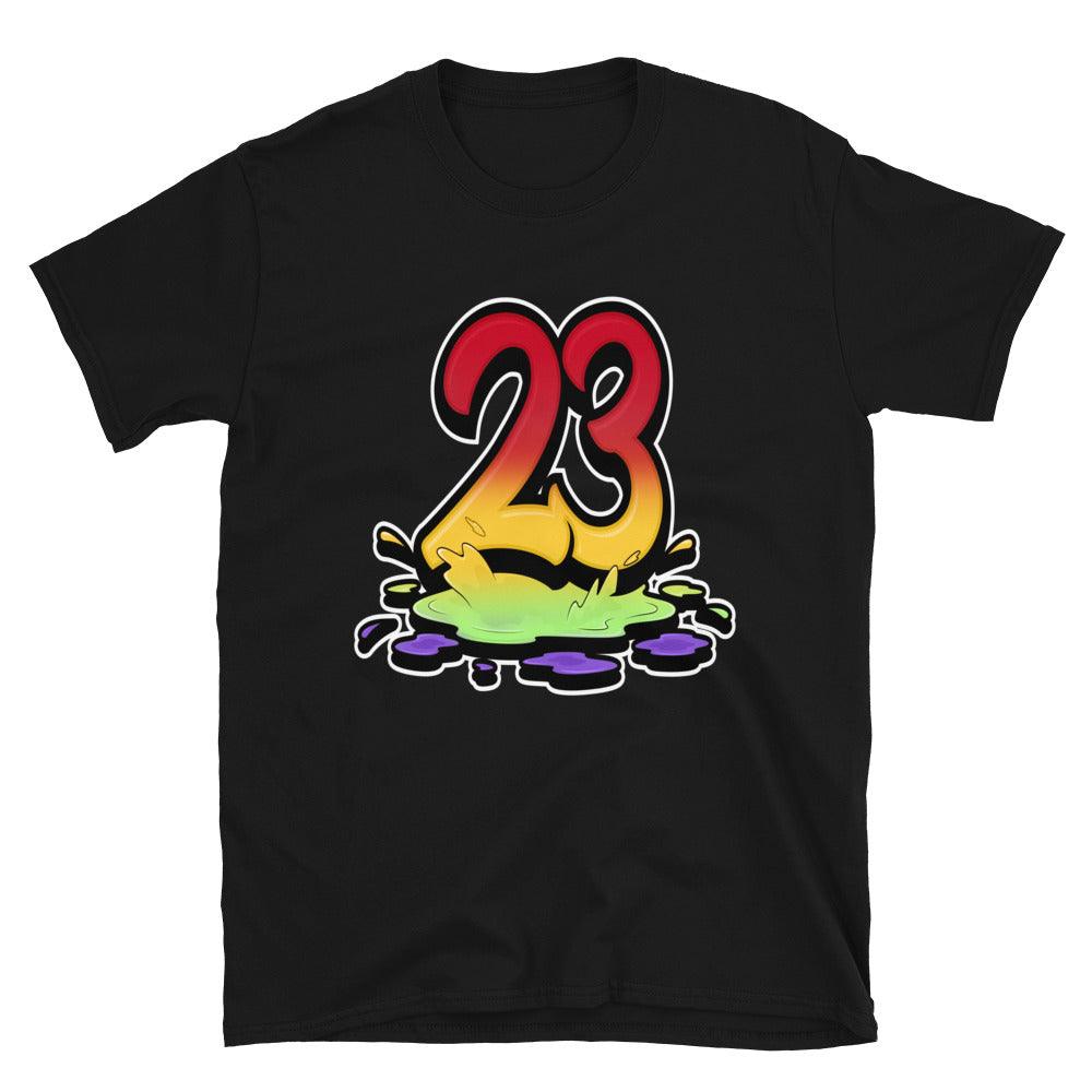 Black 23 Melting Shirt AJ 5 Retro What The photo