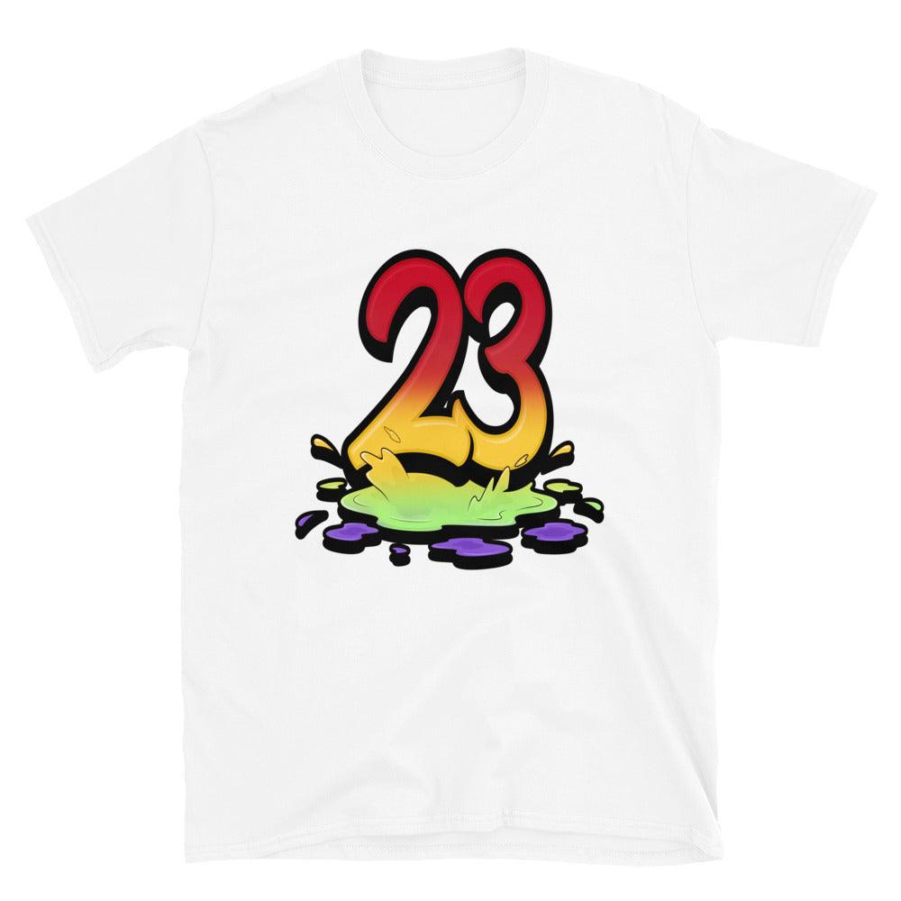 White 23 Melting Shirt AJ 5 Retro What The photo