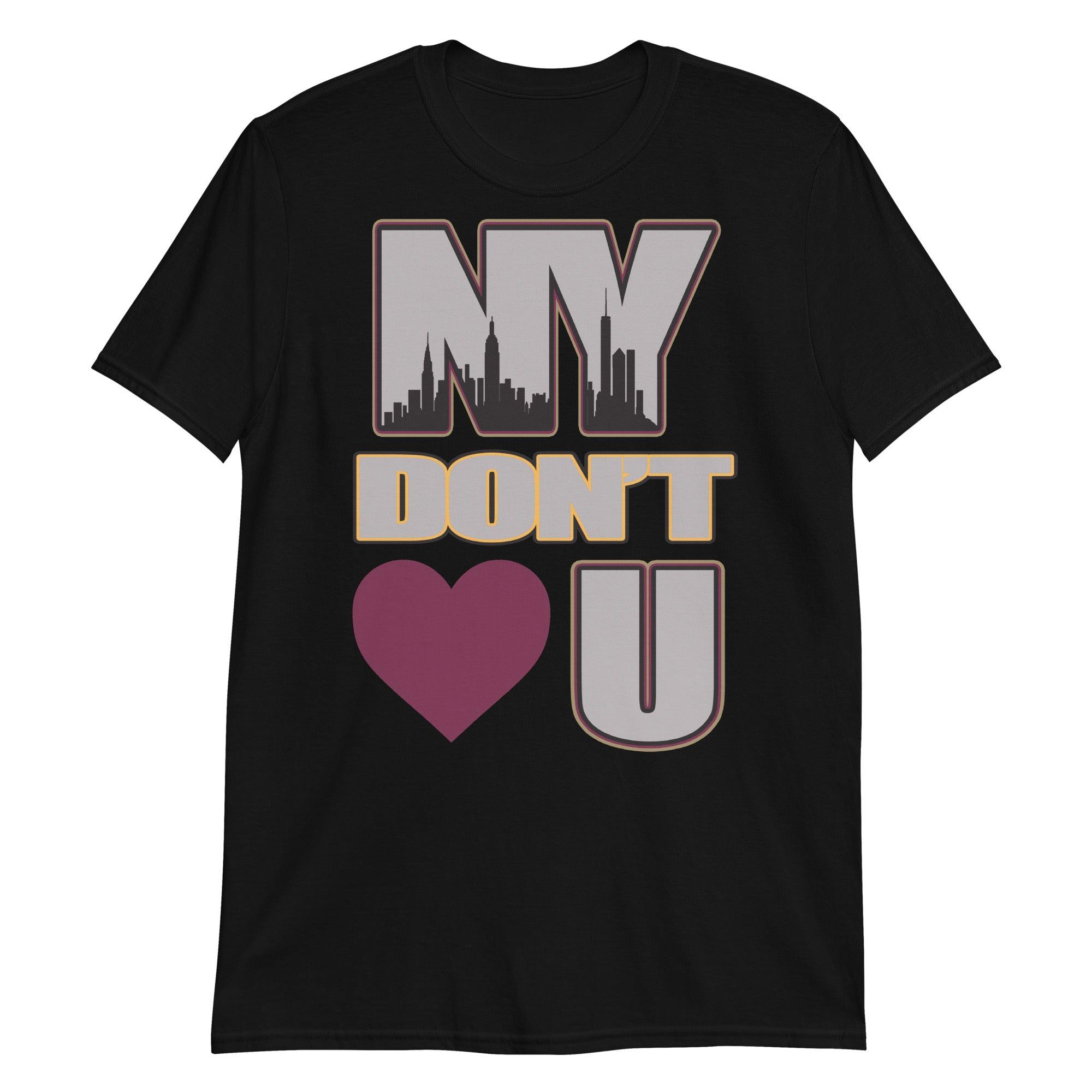 Black NY Don't Love You Shirt Jordan 6 Bordeaux photo