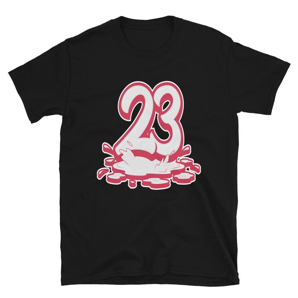 Black 23 Melting Shirt Nike Dunk High Championship White Red photo