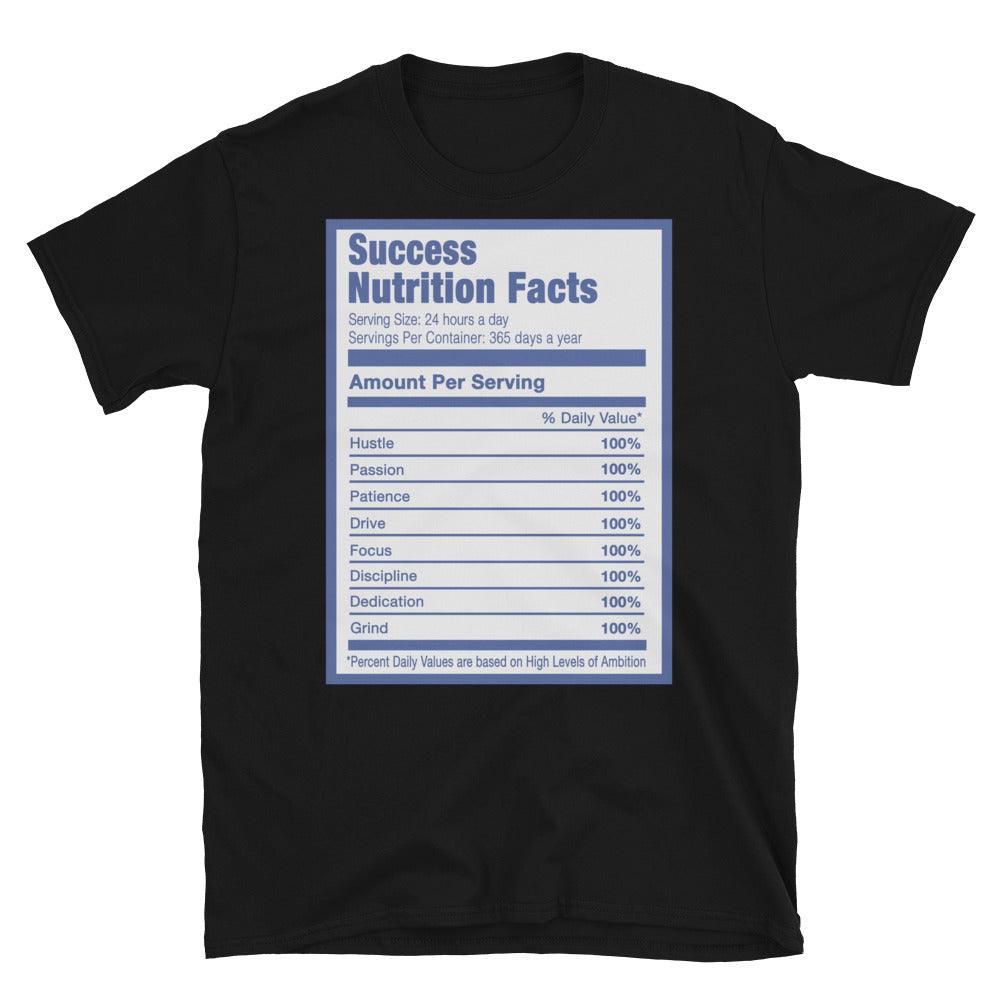 Black Success Nutrition Facts Shirt Nike Dunk High Game Royal photo