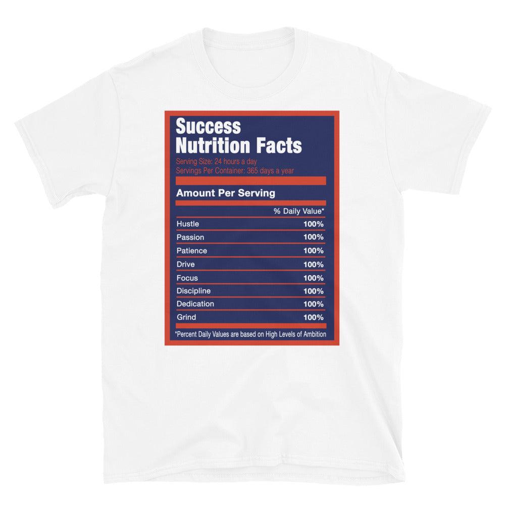 White Success Nutrition Facts Shirt Nike Dunk High Knicks photo
