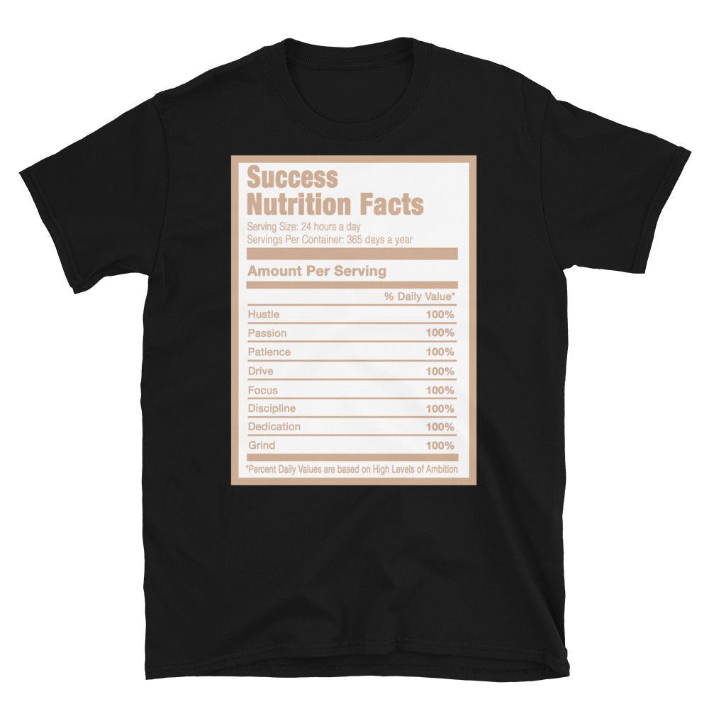 Black Success Nutrition Facts Shirt Nike Dunk Low Light Cognac photo