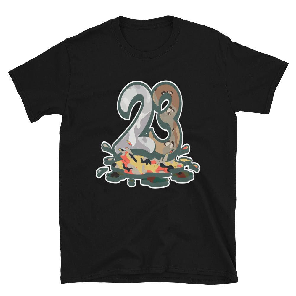 Black 23 Melting Sail Multi Camo Dunks Shirt photo