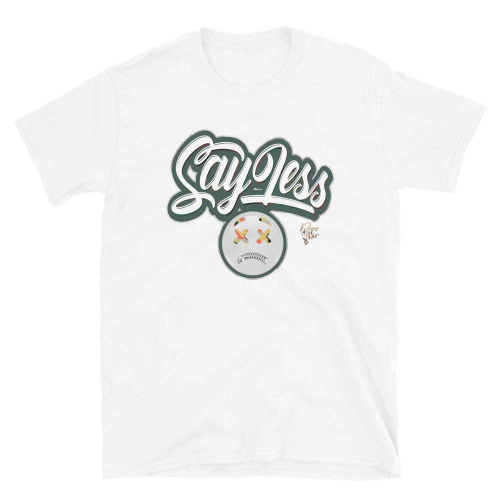 White Say Less Low Sail Multi Camo Dunks Shirt photo