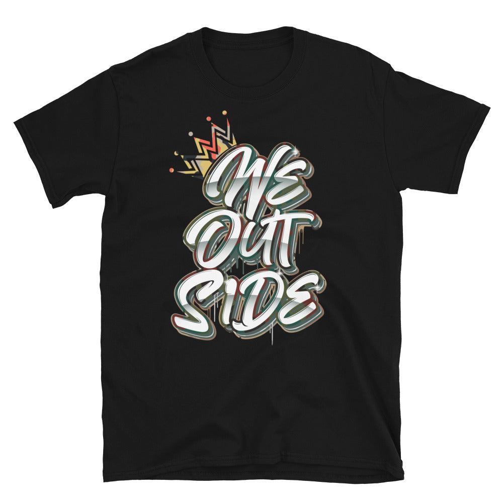 Black We Outside Low Sail Multi Camo Dunks Shirt photo