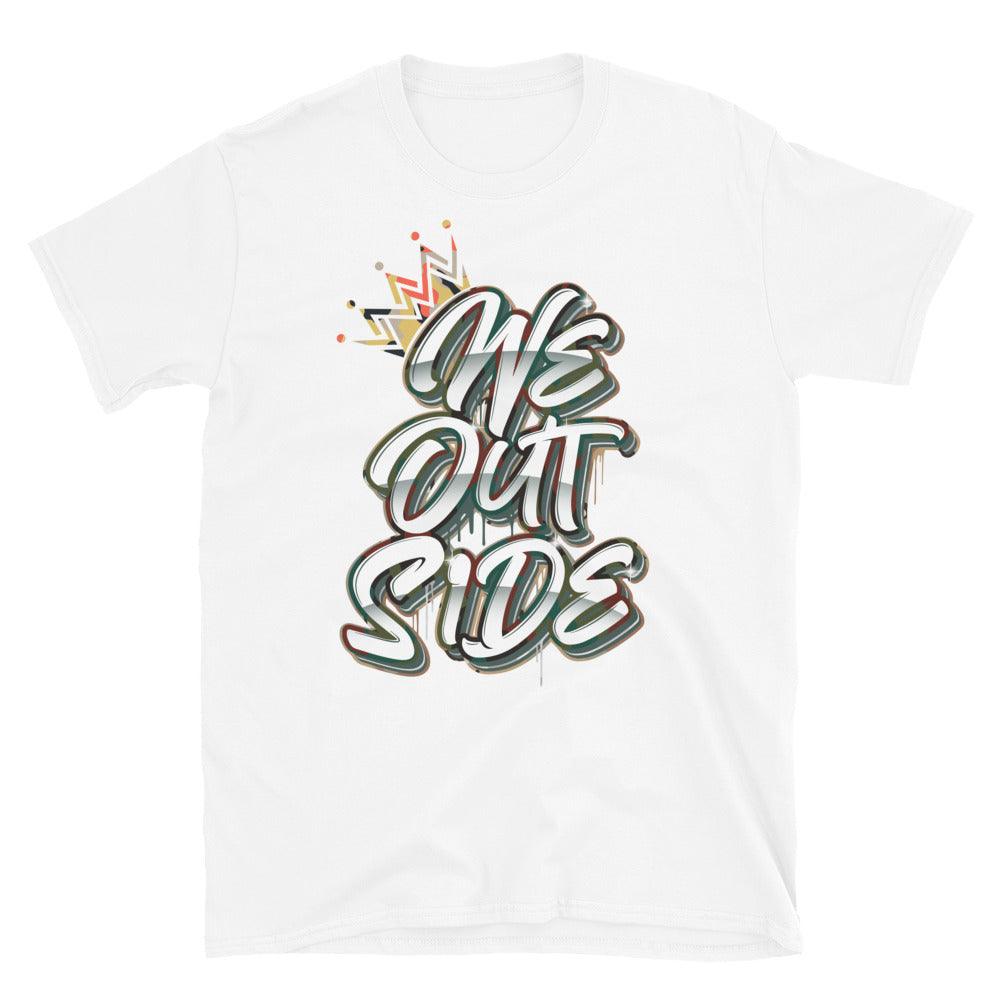 White We Outside Low Sail Multi Camo Dunks Shirt photo