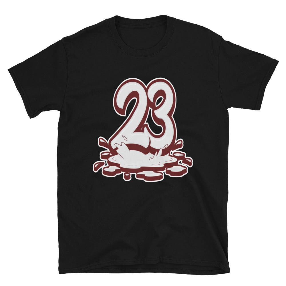 Black 23 Melting Shirt Nike Dunk Low Team Red photo
