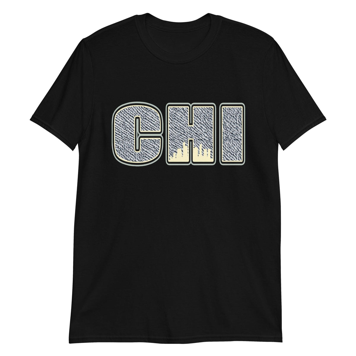 Black Chicago Shirt Yeezy Boost 350 V2 Ash Blue photo