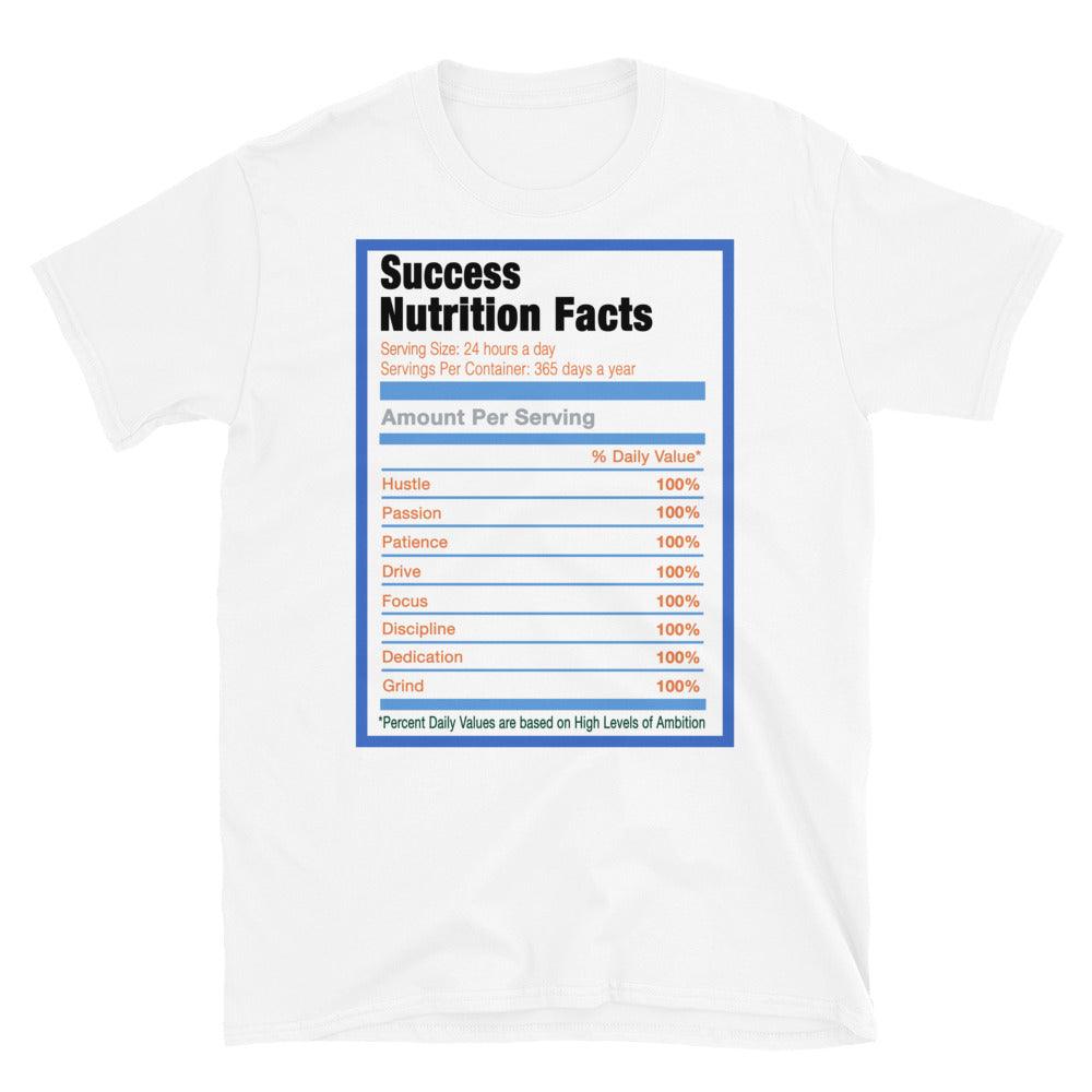 White Success Nutrition Shirt Yeezy Boost 700 Bright Blue photo