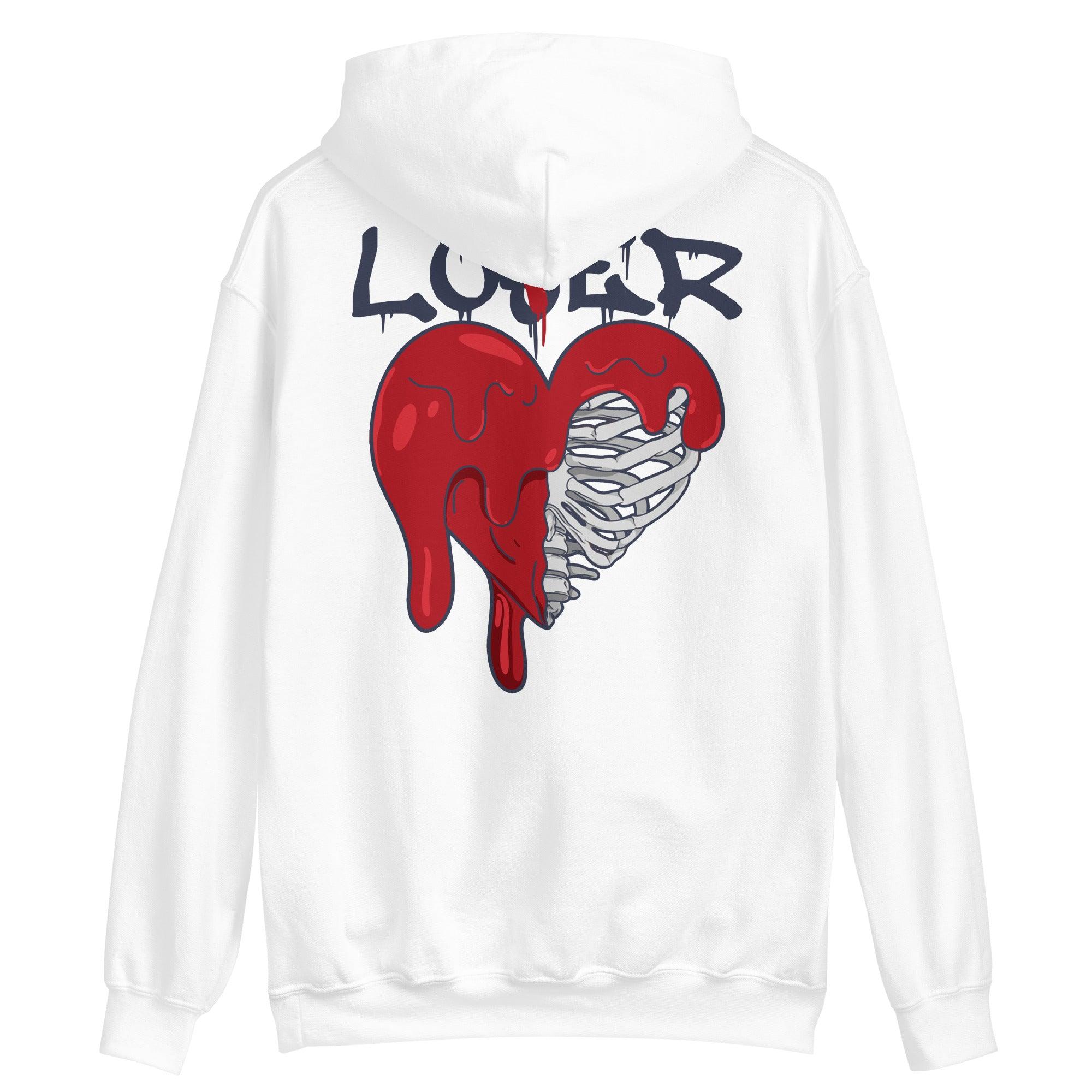 White Lover Hoodie Nike SB Dunk High Supreme Navy photo