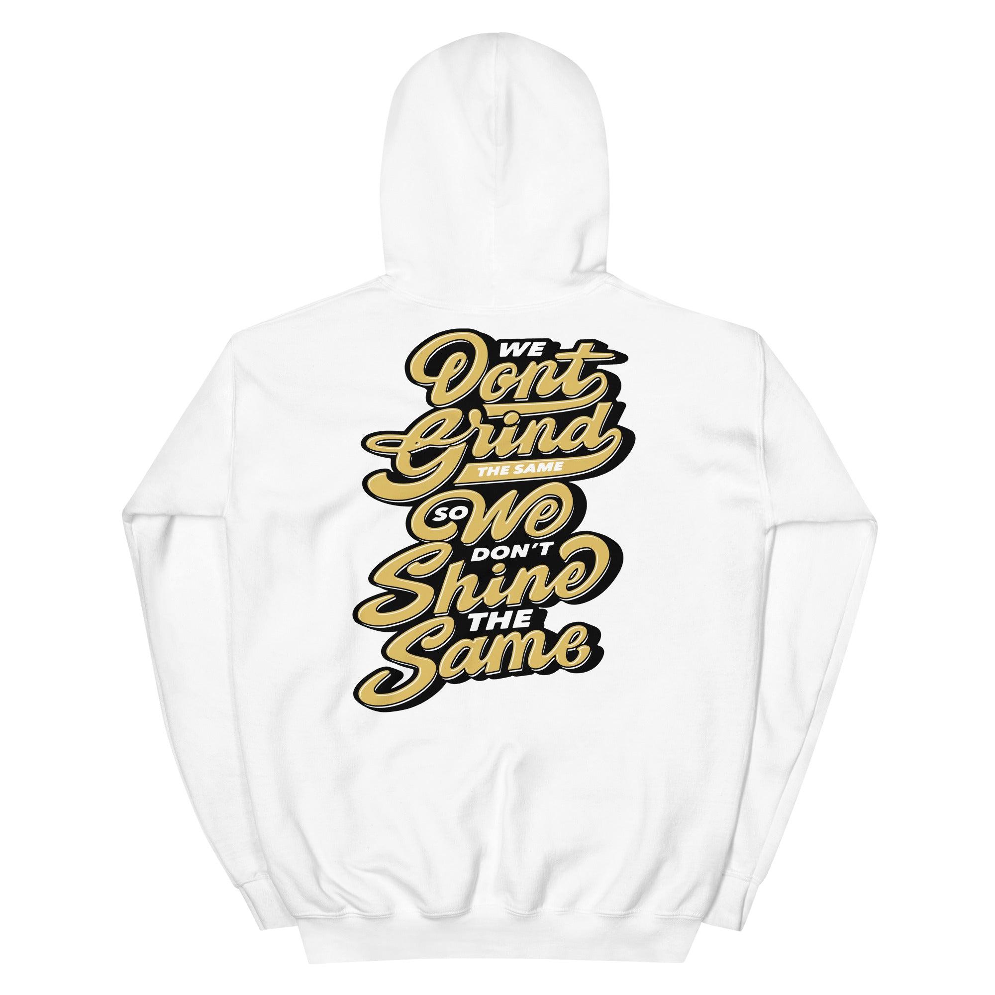 White We Grind Hoodie AJ 1s Retro High Pollen photo