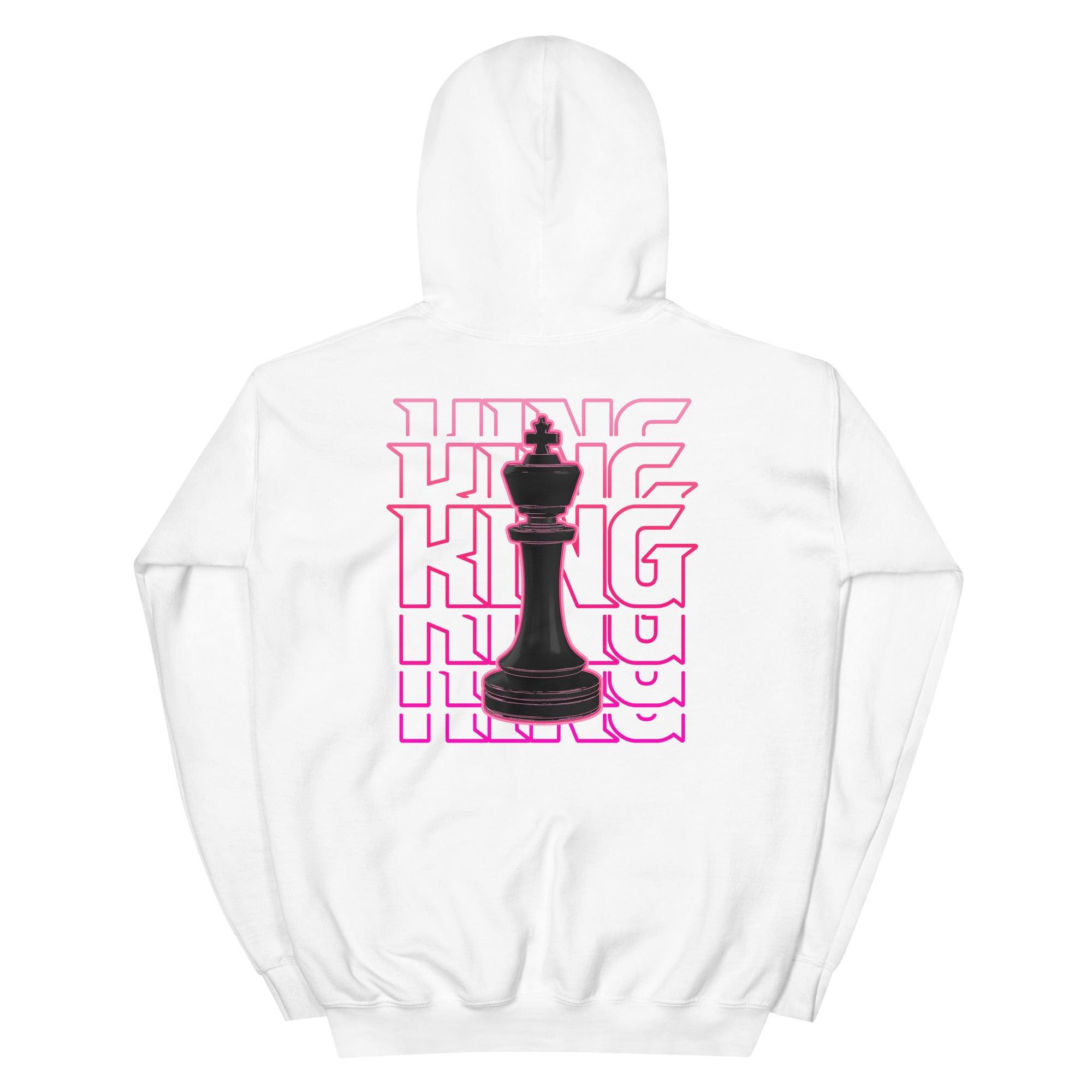 White King Hoodie AJ 14s Low Shocking Pink photo