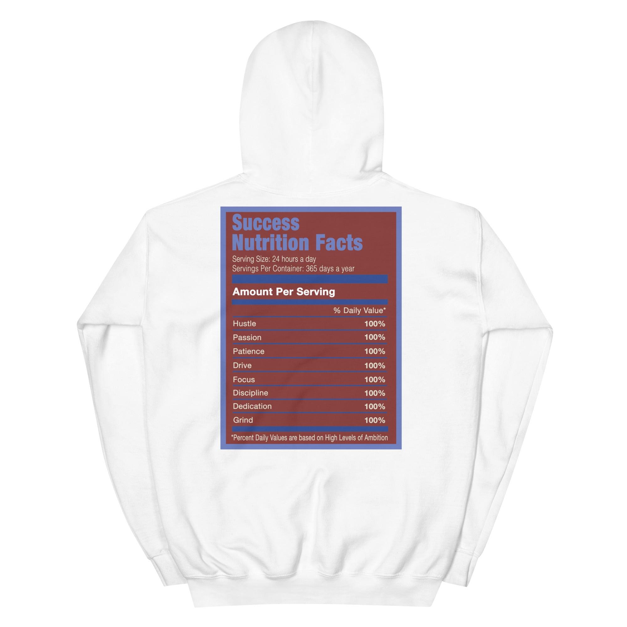 White Success Nutrition Hoodie AJ 1 High Zoom Team Red photo