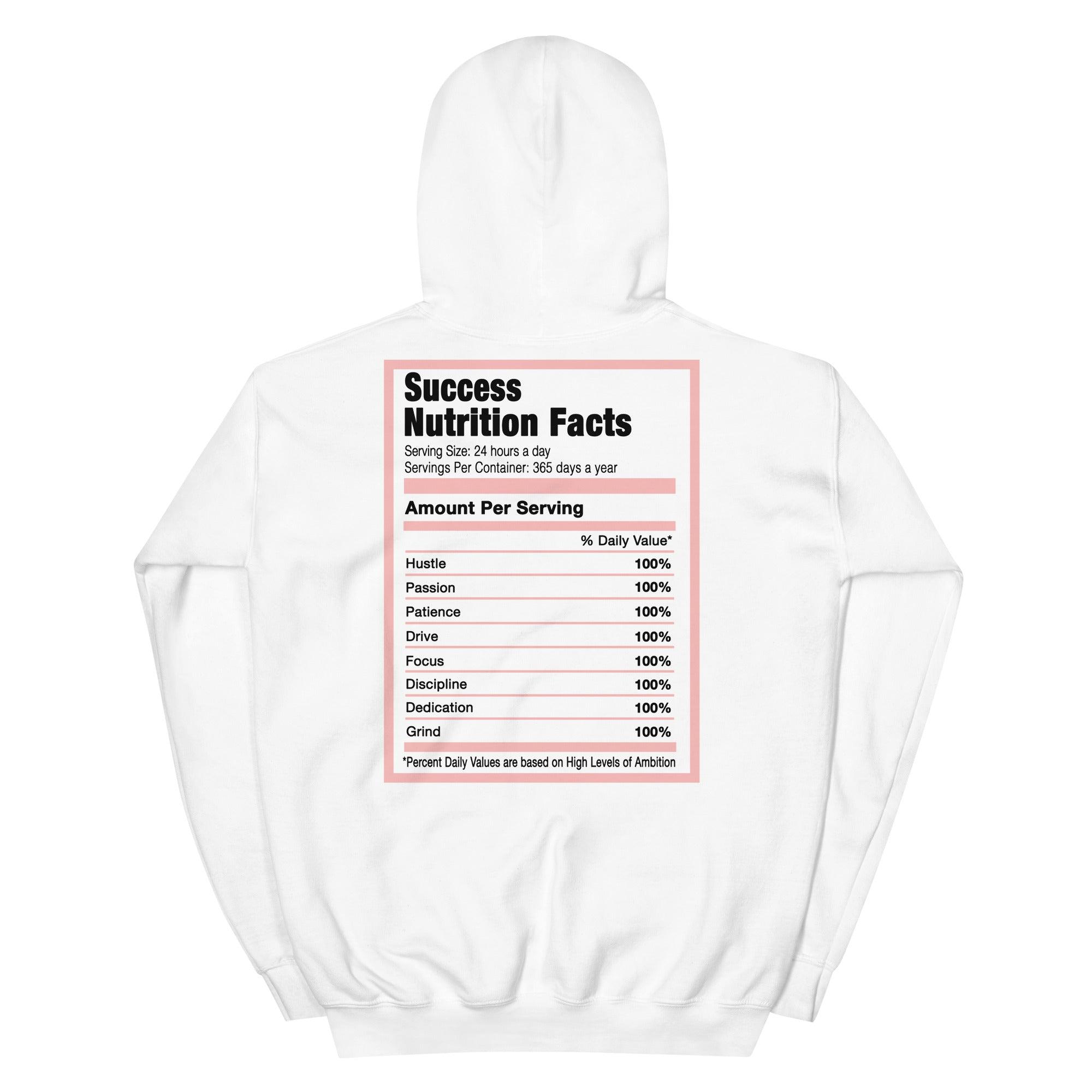 White Success Nutrition Hoodie AJ 1 Bleached Coral photo